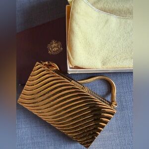 RARE Elegant Gold Clutch Bag